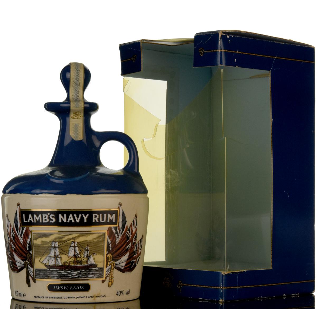 Lambs Navy Rum - HMS Warrior Ceramic- 1980s