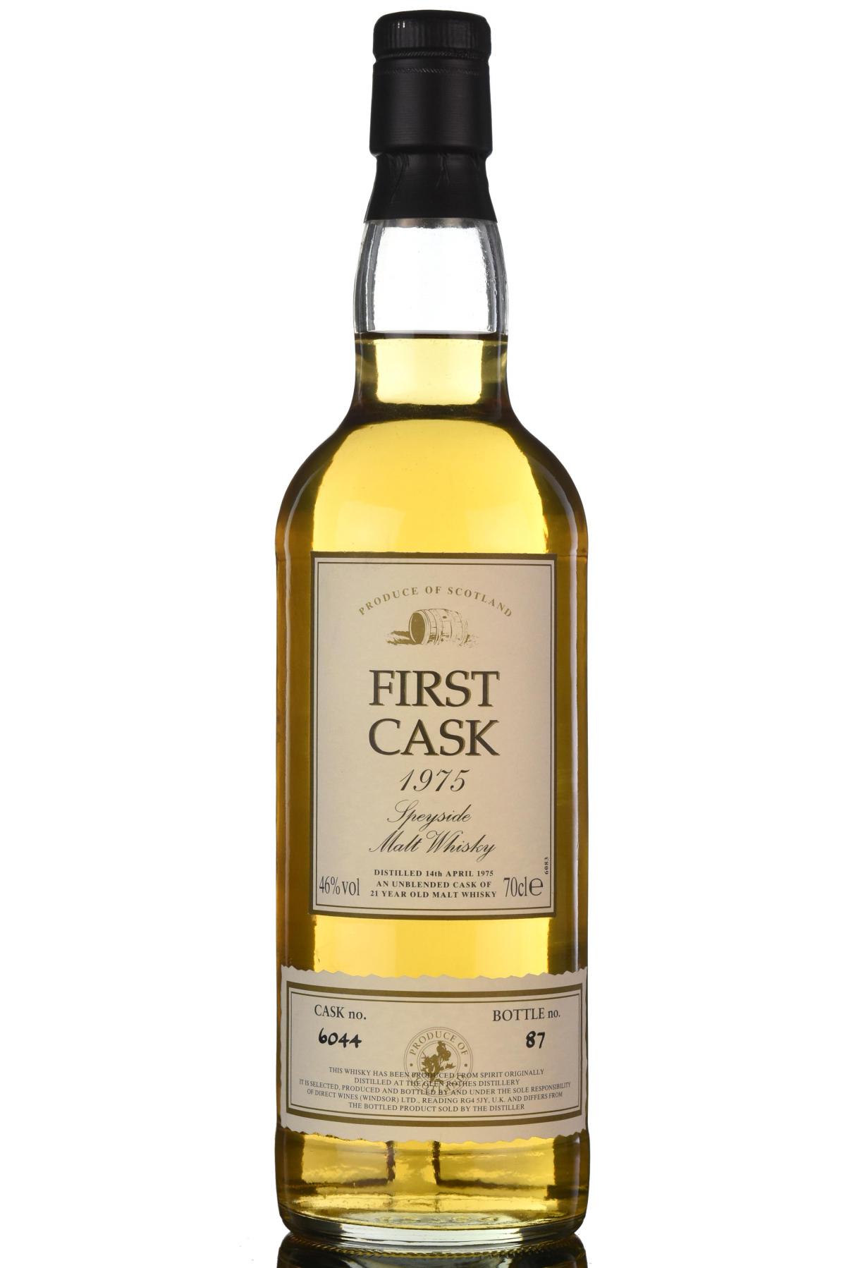 Glen Rothes 1975 - 21 Year Old - First Cask 6044