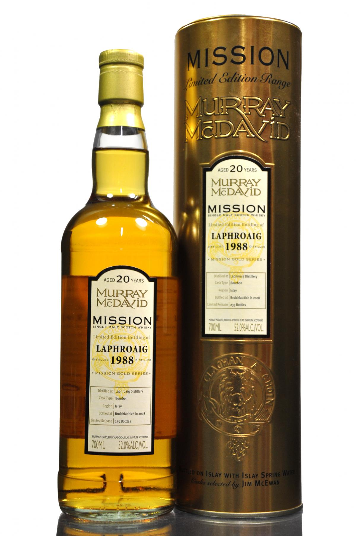 Laphroaig 1988-2008 - 20 Year Old - Murray McDavid - Mission