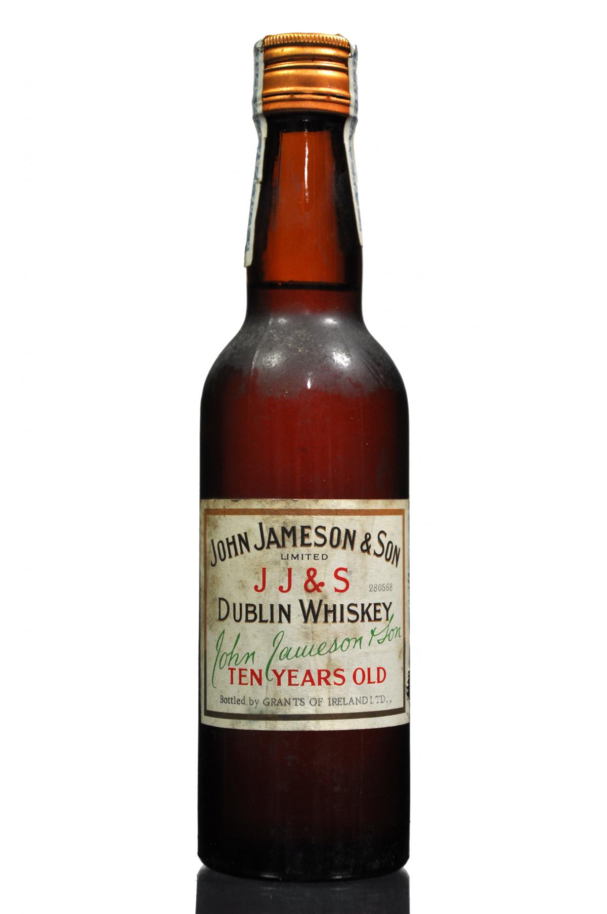 Jameson 10 Year Old - Half Bottle - 1960s - Irish Whiskey