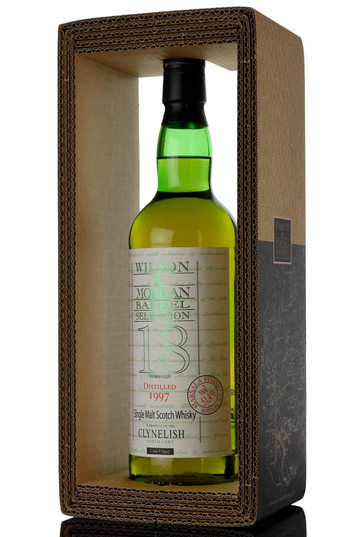Clynelish 1997-2016 - 18 Year Old - Wilson & Morgan - Single Cask 6495