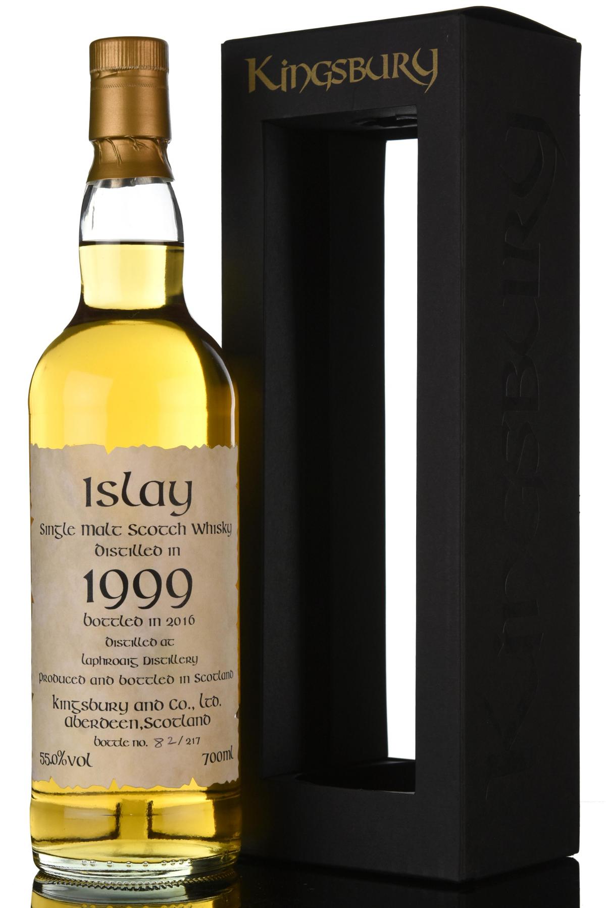 Laphroaig 1999-2016 - 16 Year Old - Kingsbury Single Cask 4144