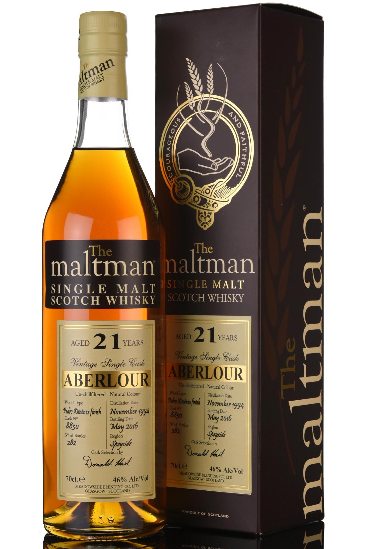 Aberlour 1994 - 2016 21 The Maltman Single Cask 8830