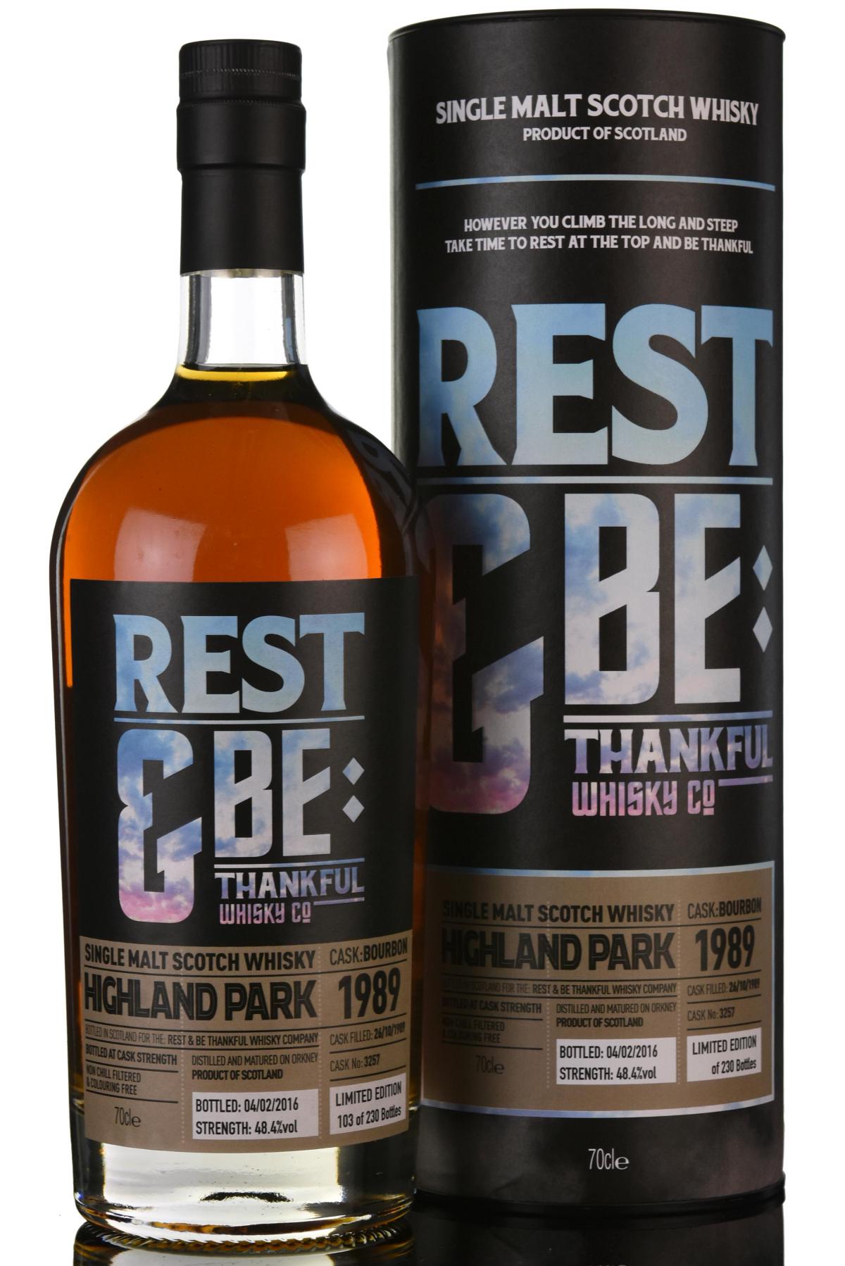 Highland Park 1989-2016 - Rest & Be Thankful