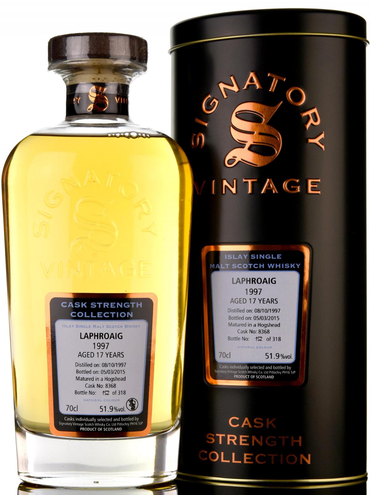Laphroaig 1997 - 2015 17 Signatory Vintage