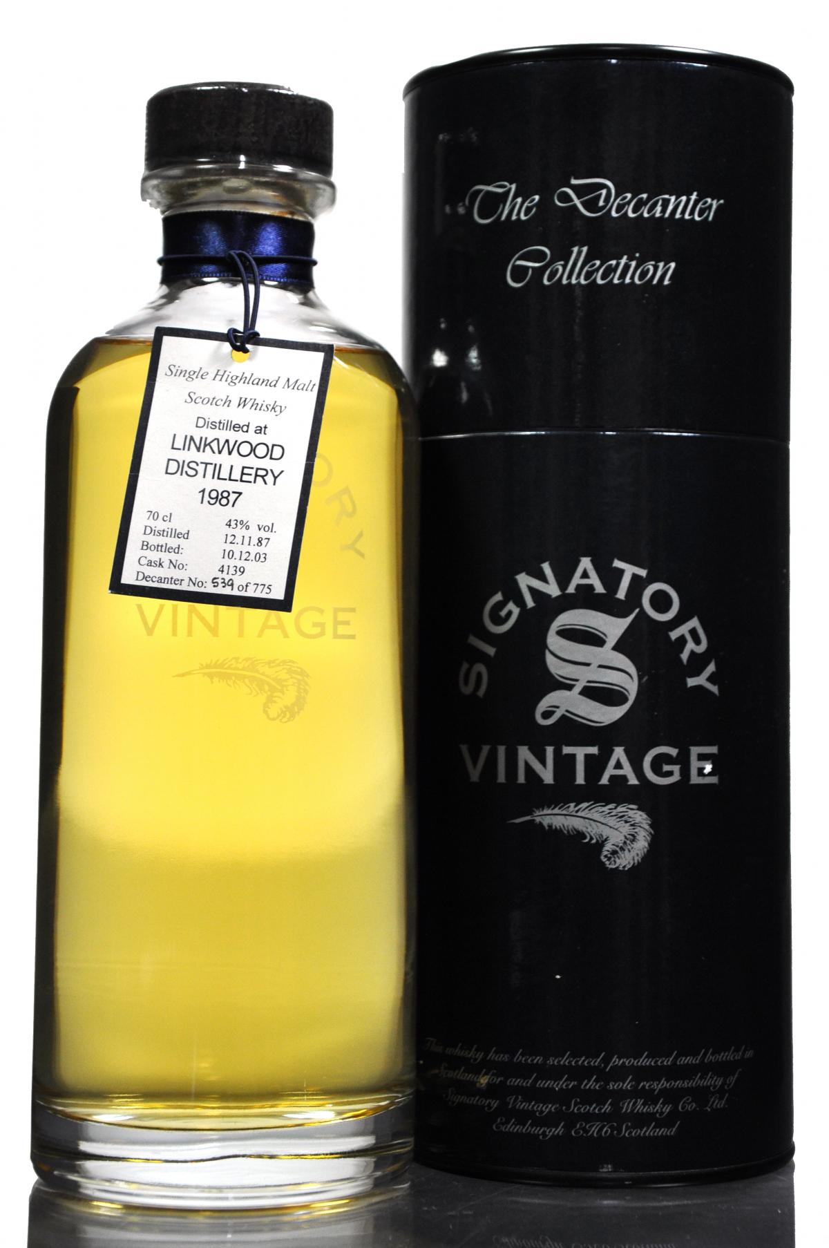 Linkwood 1987-2003 - Signatory Vintage