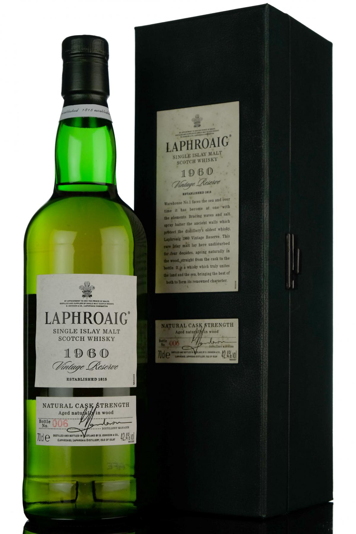 Laphroaig 1960 - 40 Year Old - Oddbins