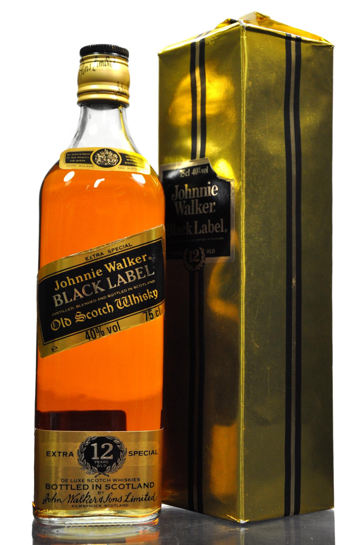 Johnnie Walker Black Label 12 Year Old - 1980s