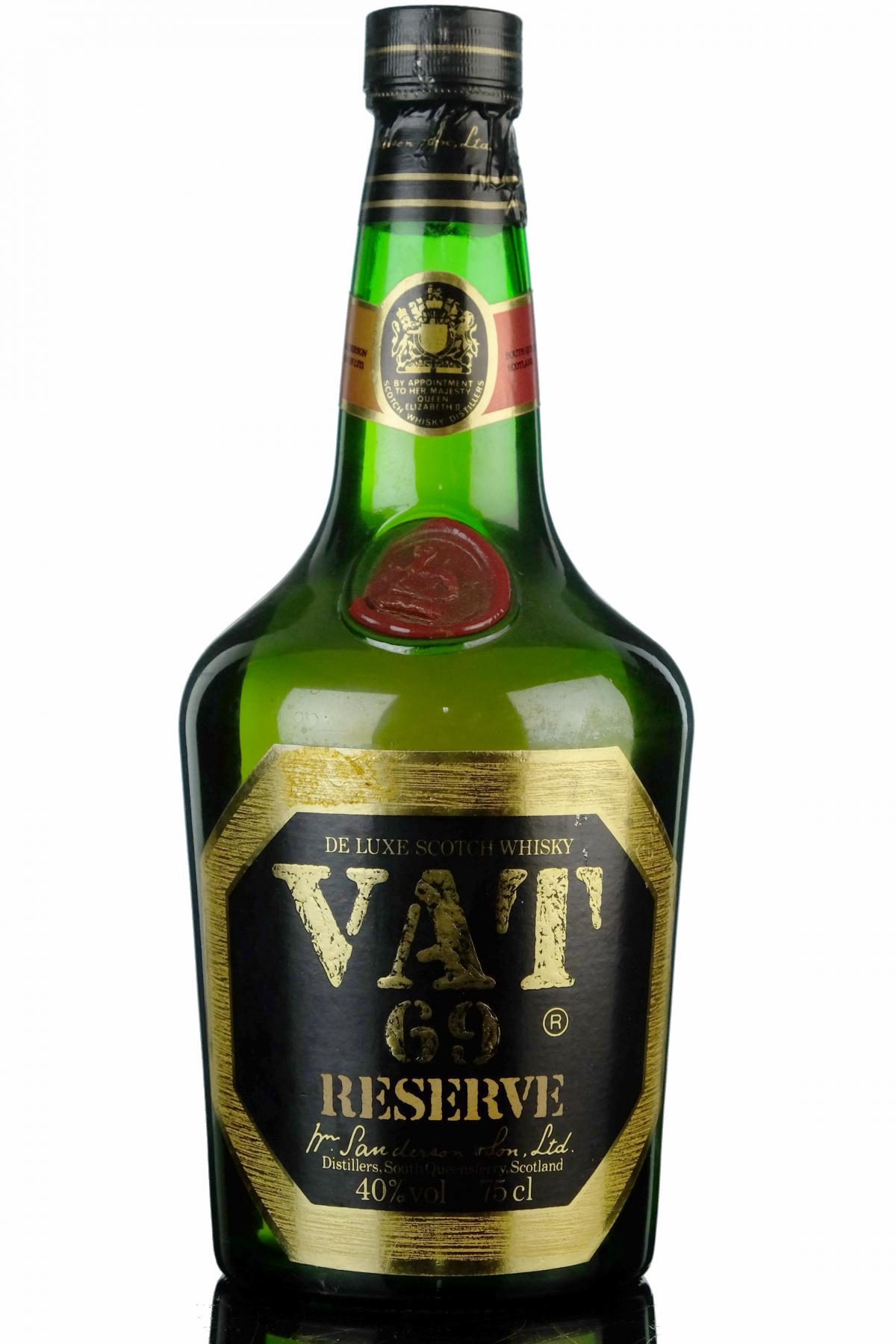 VAT 69 Reserve - 1980s