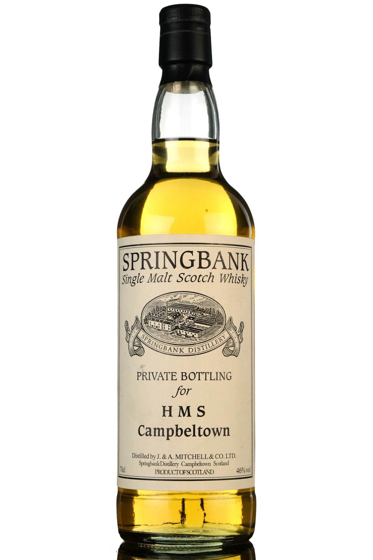 Springbank Private Bottling For HMS Campbeltown