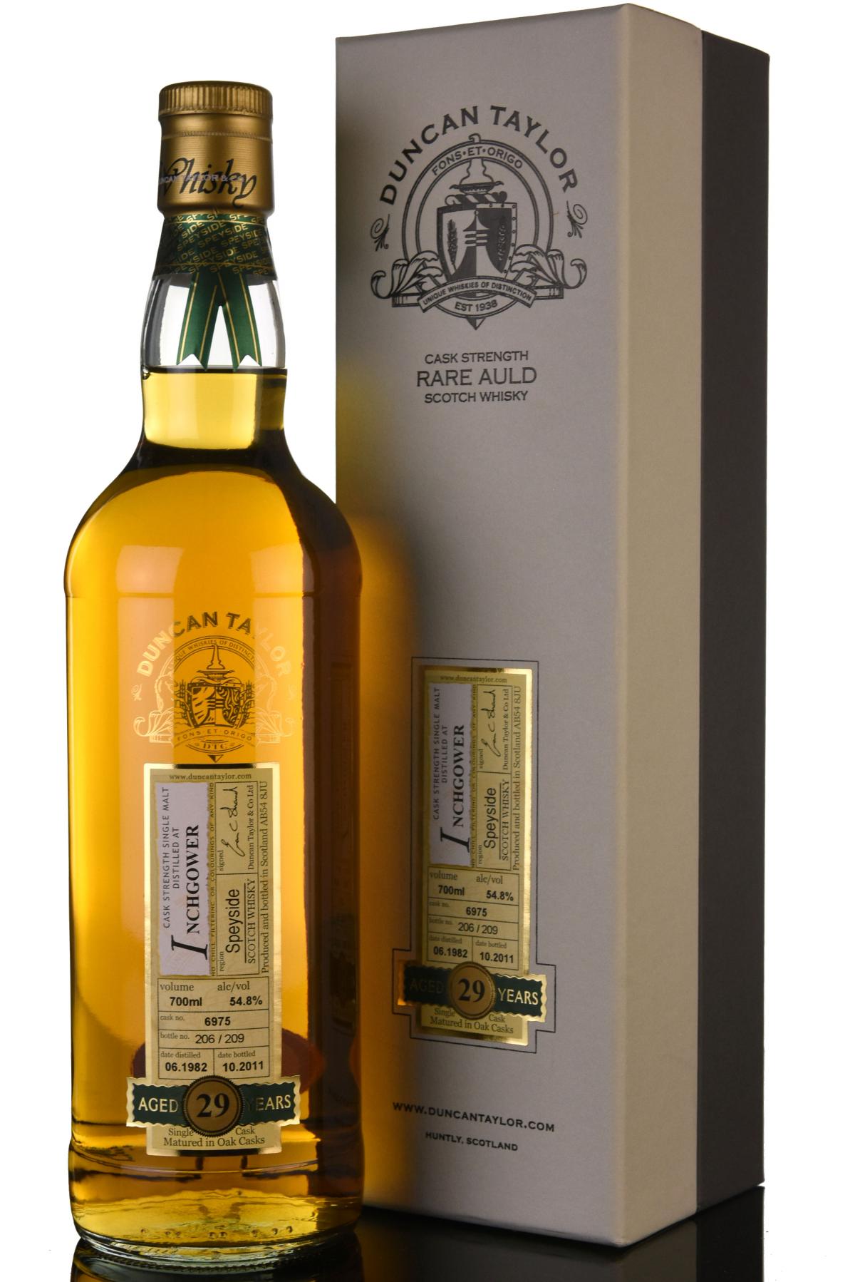 Inchgower 19822011 29 Year Old Duncan Taylor Rare Auld
