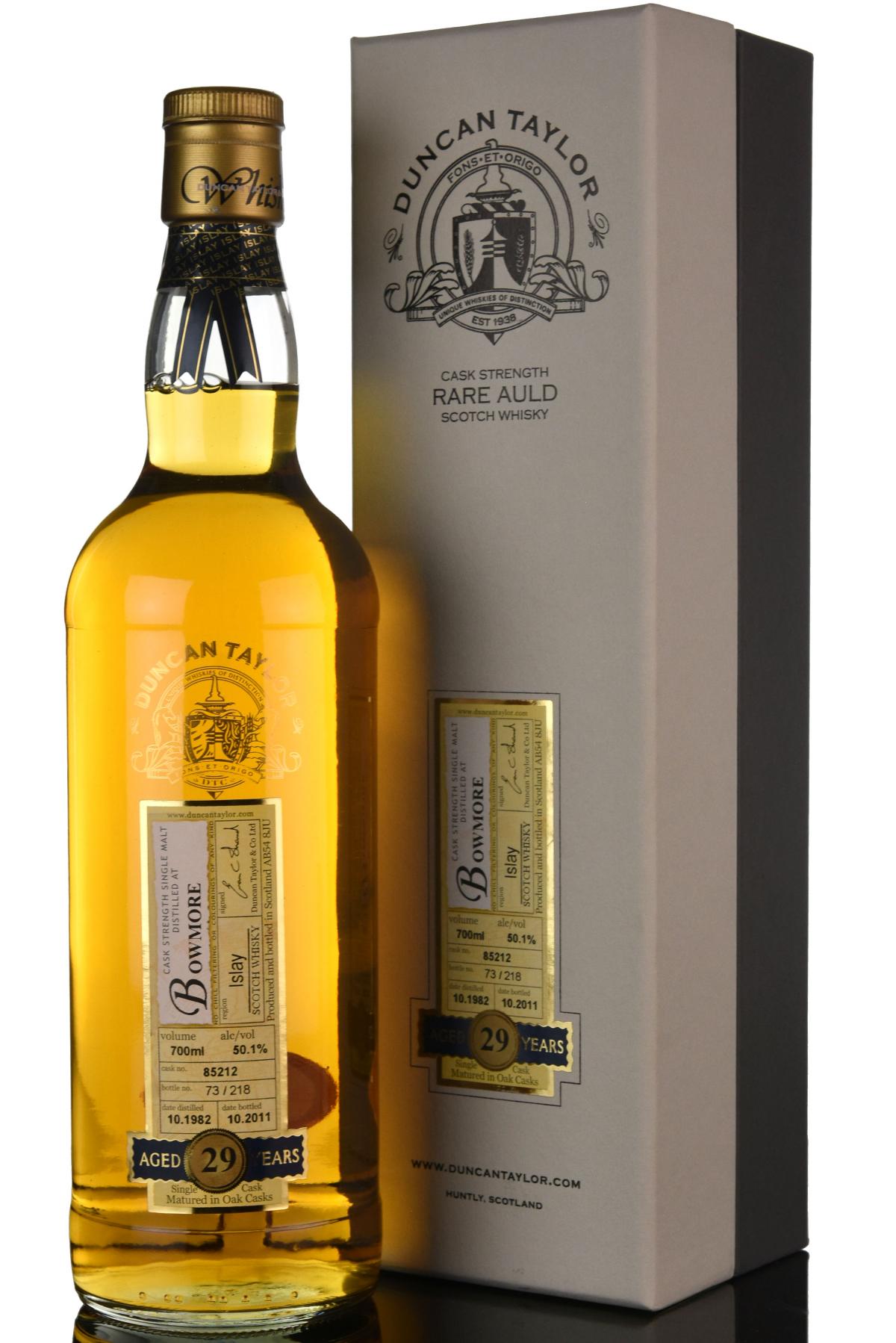 Bowmore 1982 - 2011 29 Duncan Taylor Rare Auld