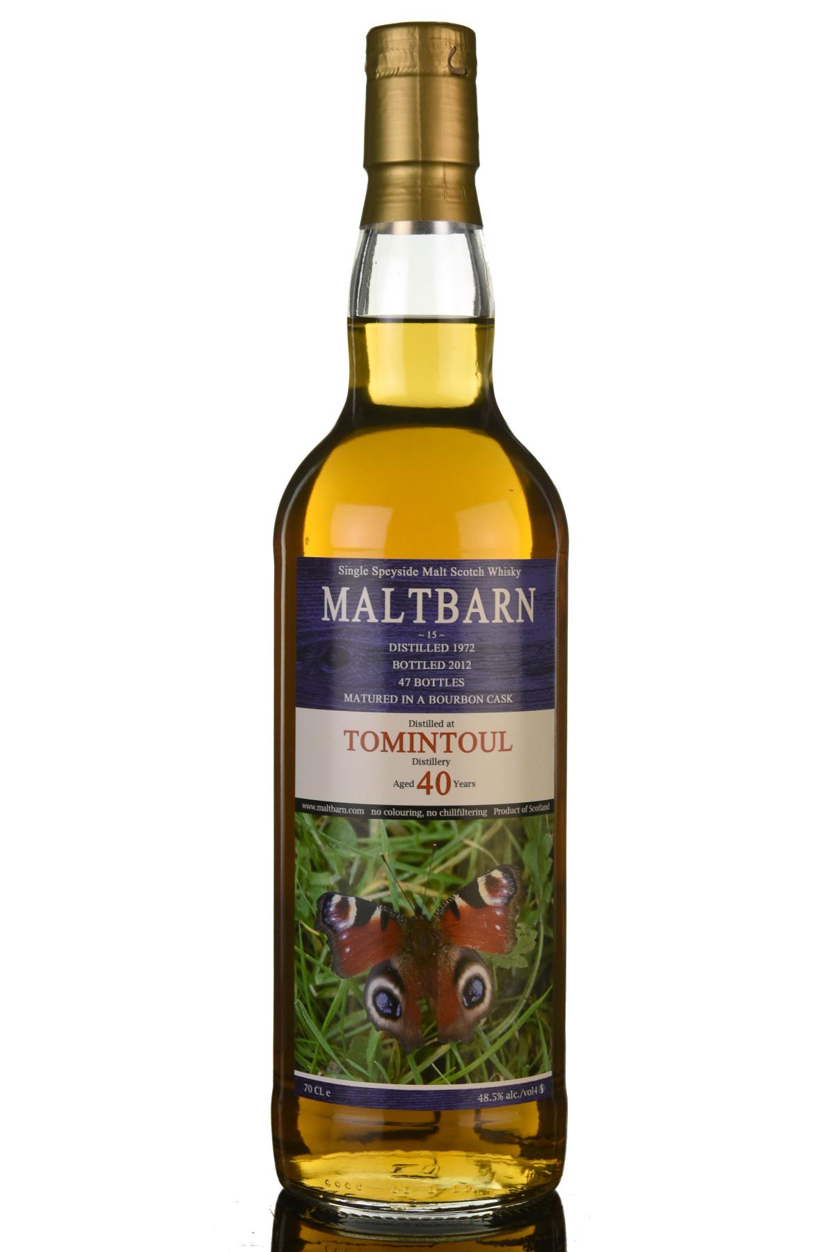 Tomintoul 1972 - 2012 40 Maltbarn 47 Bottles