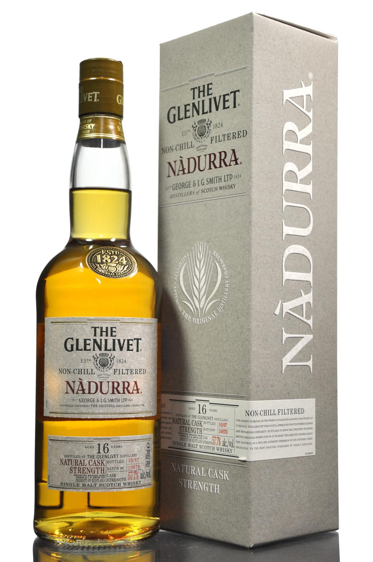 Glenlivet 16 Year Old - Nadurra - 2007