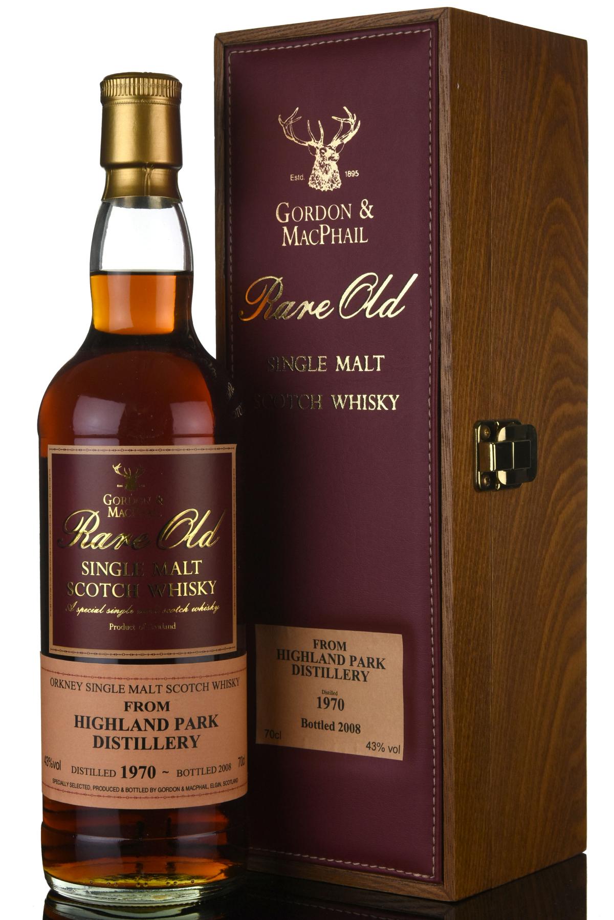 Highland Park 1970 - 2008 Rare Old Gordon Macphail