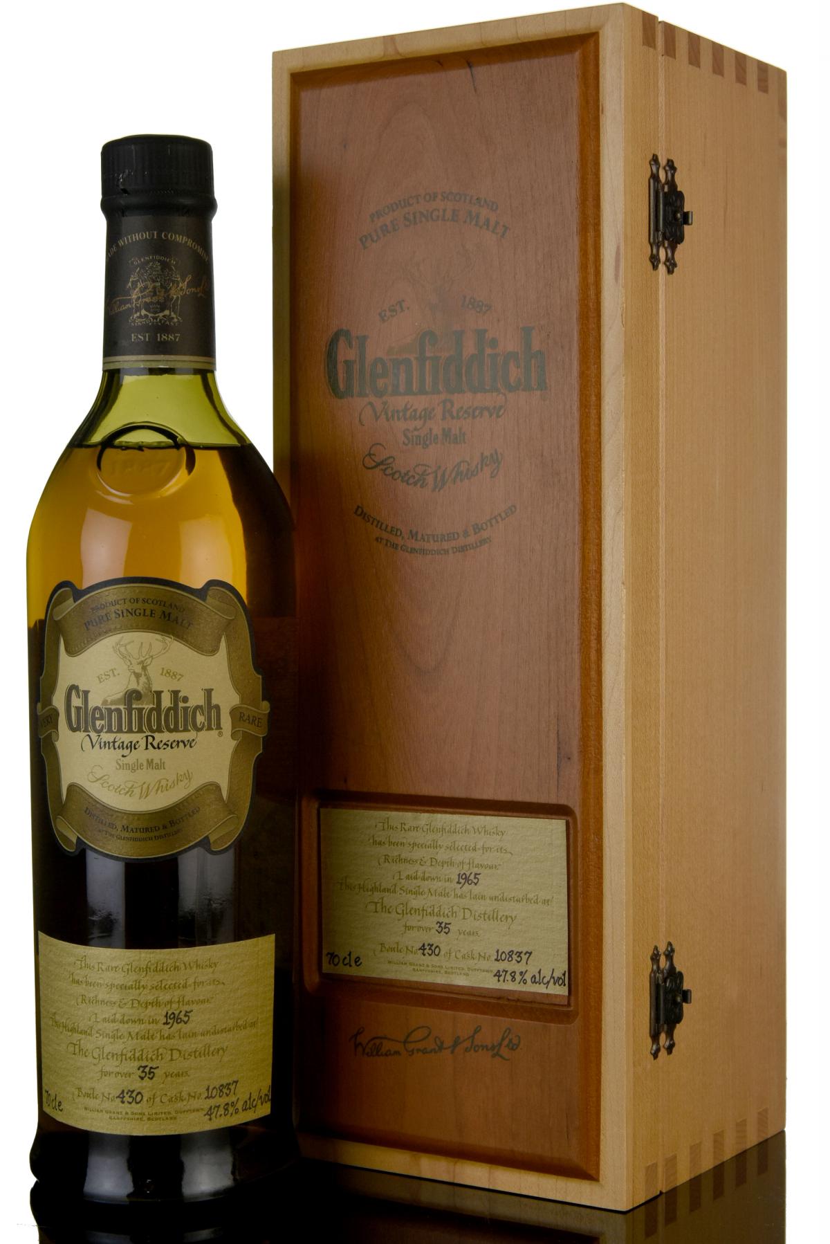 Glenfiddich 1965 35 Vintage Reserve Single Cask 10837