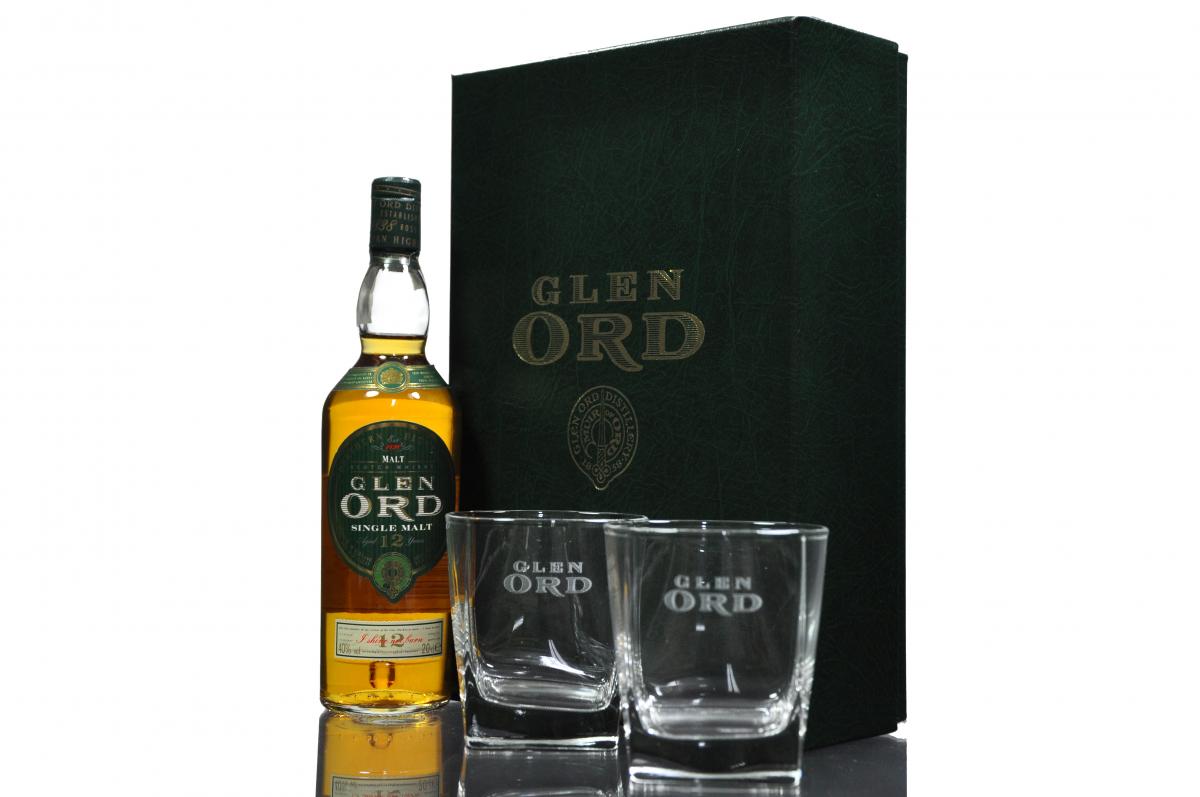 Glen Ord 12 Year Old - Circa 2000 - Quarter Bottle - Presentation Set