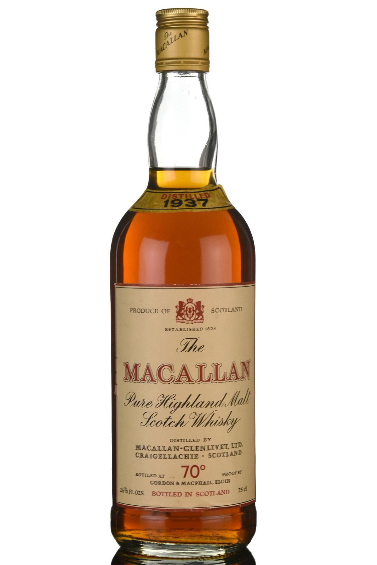 Macallan 1937 - Gordon & MacPhail - 1970s