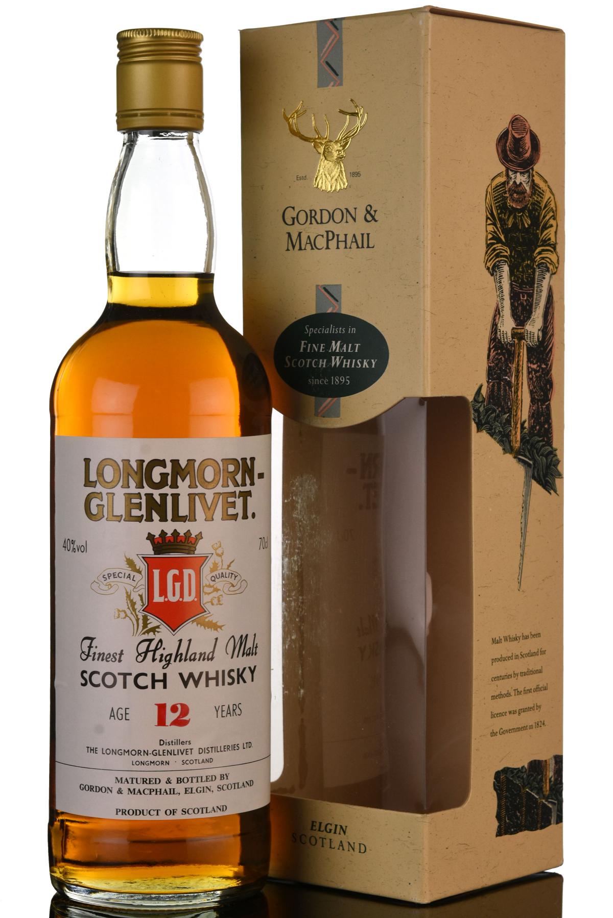 Longmornglenlivet 12 Gordon Macphail 1970s