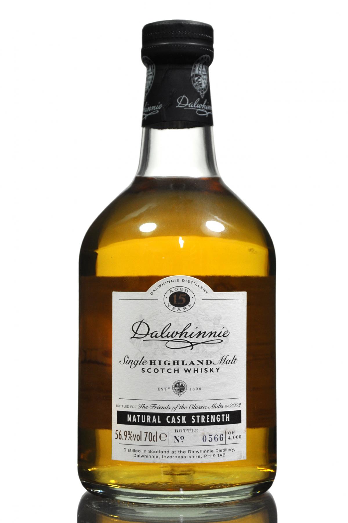 Dalwhinnie 15 Year Old - Friends Of The Classic Malts - 2002 Release