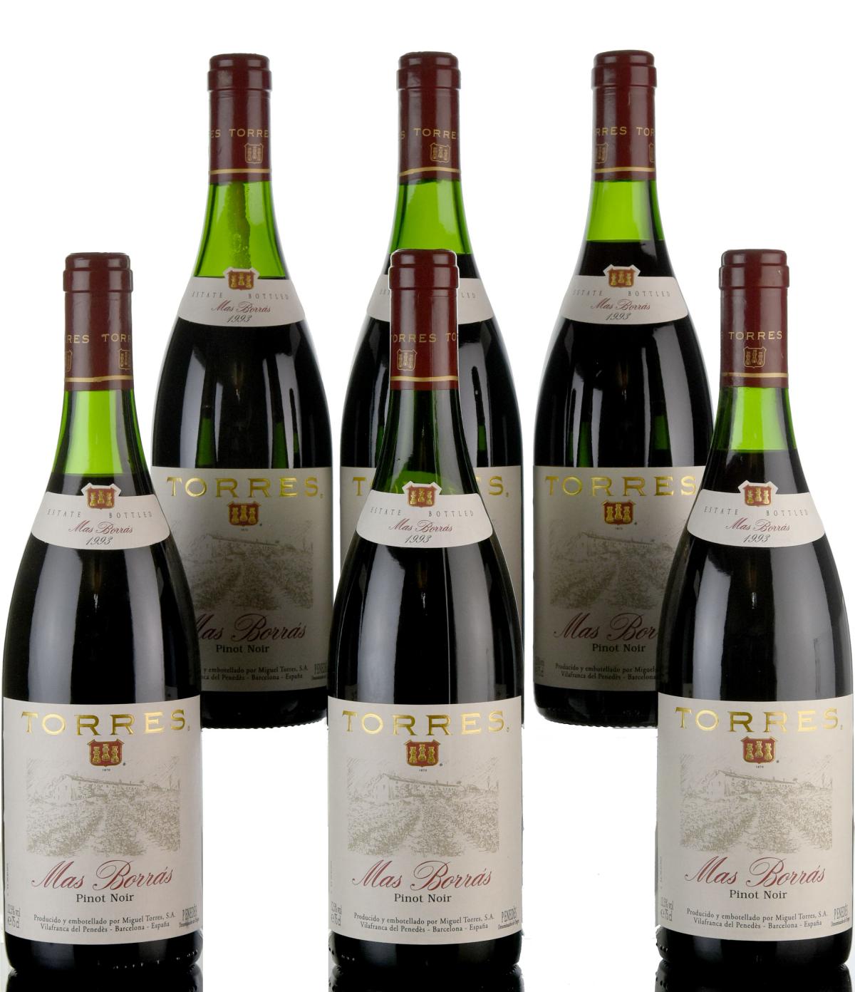 6 x Torres Mas La Plana 1990 Wine
