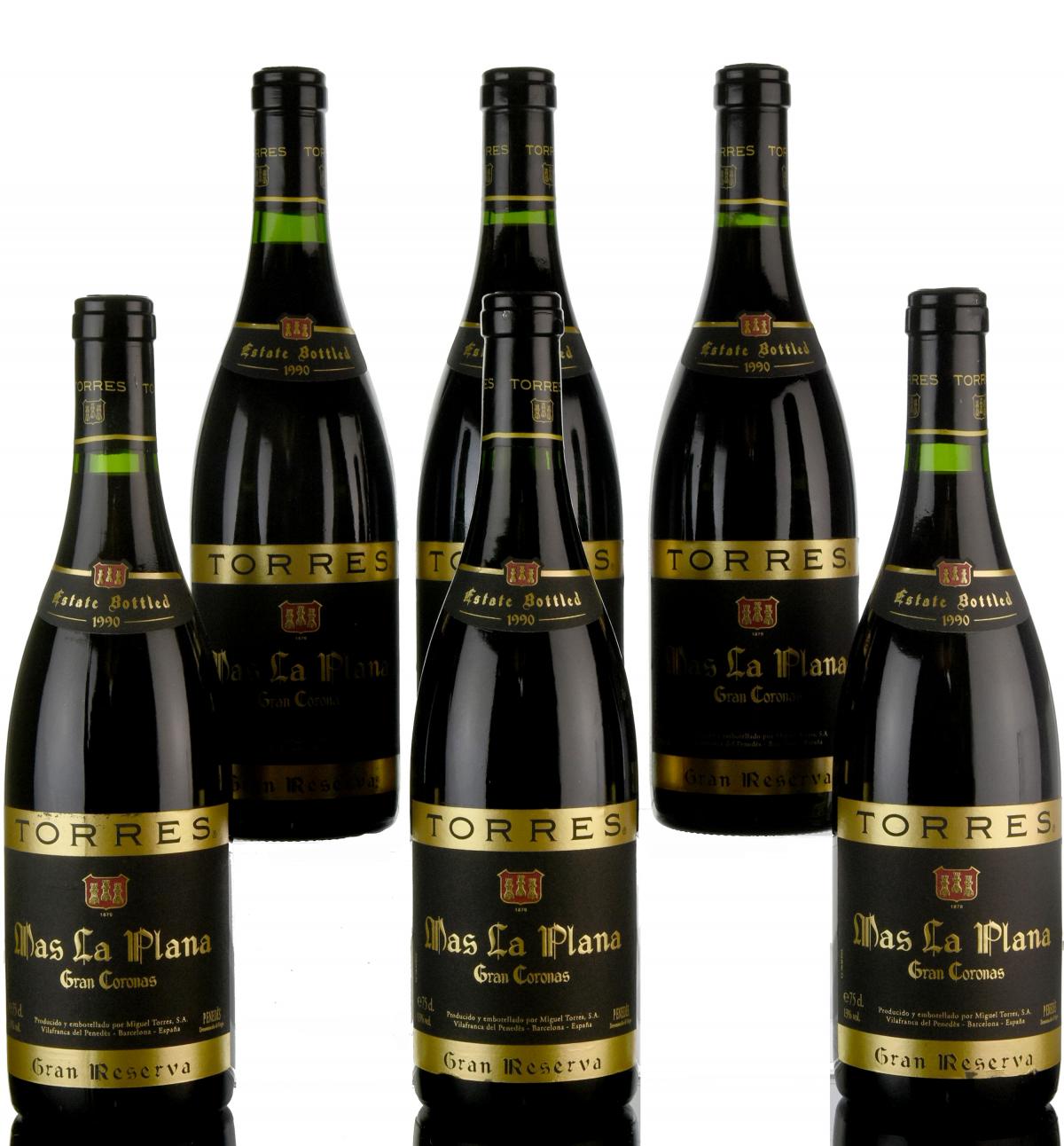 6 x Torres Mas Borras Pinot Noir 1993