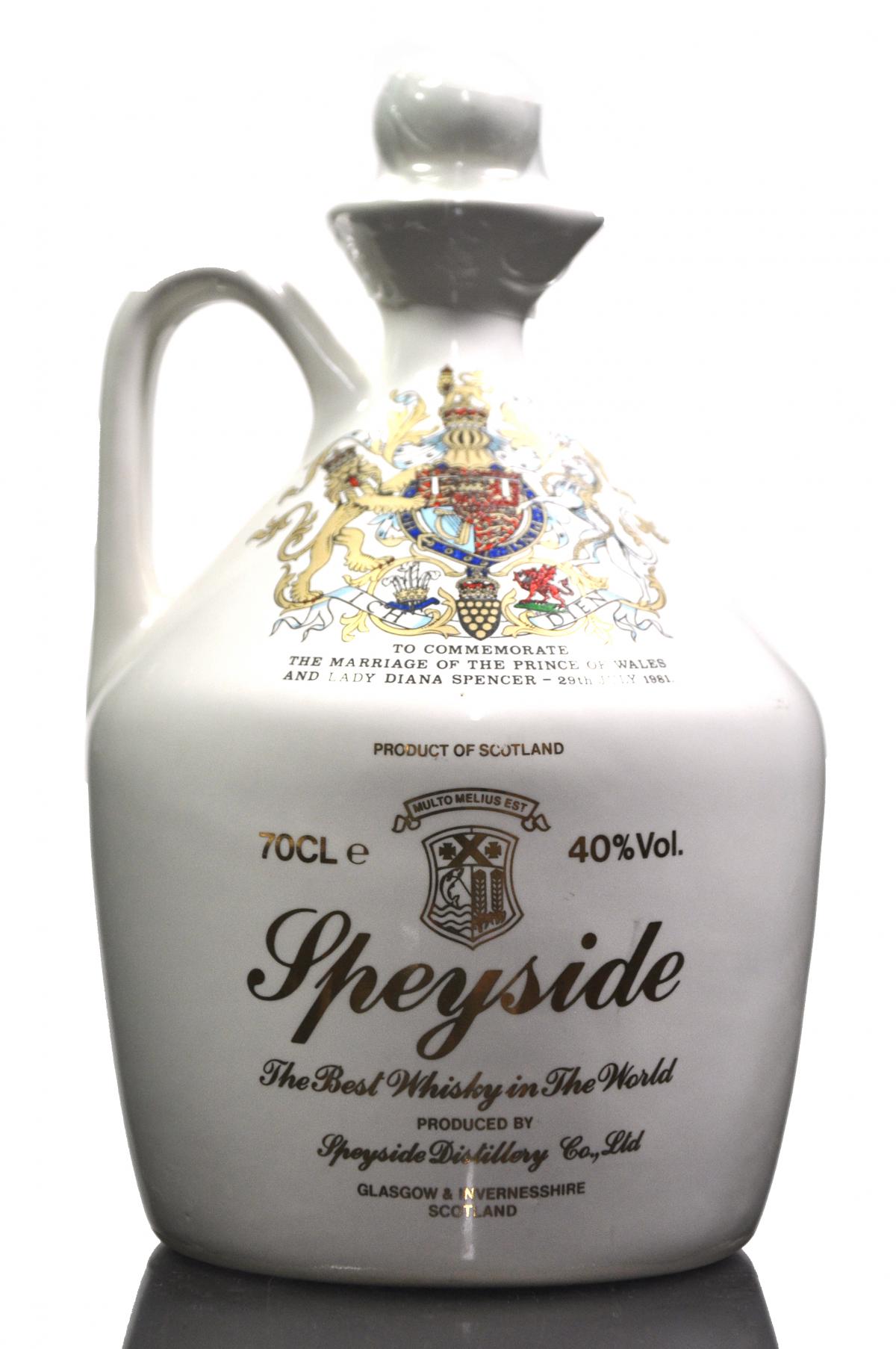 Speyside Decanter - Charles & Diana Royal Wedding 1981