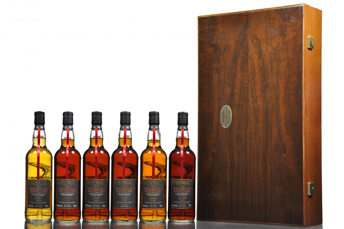 Set Of Macallan Speymalt - 1938 1940 1950 1967 1973 1987