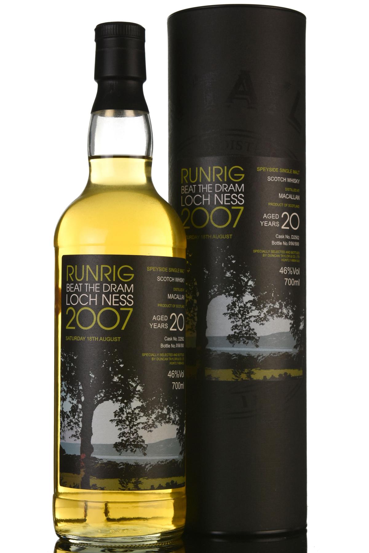 Macallan Runrig Beat The Dram Loch Ness 2007 With Glasses
