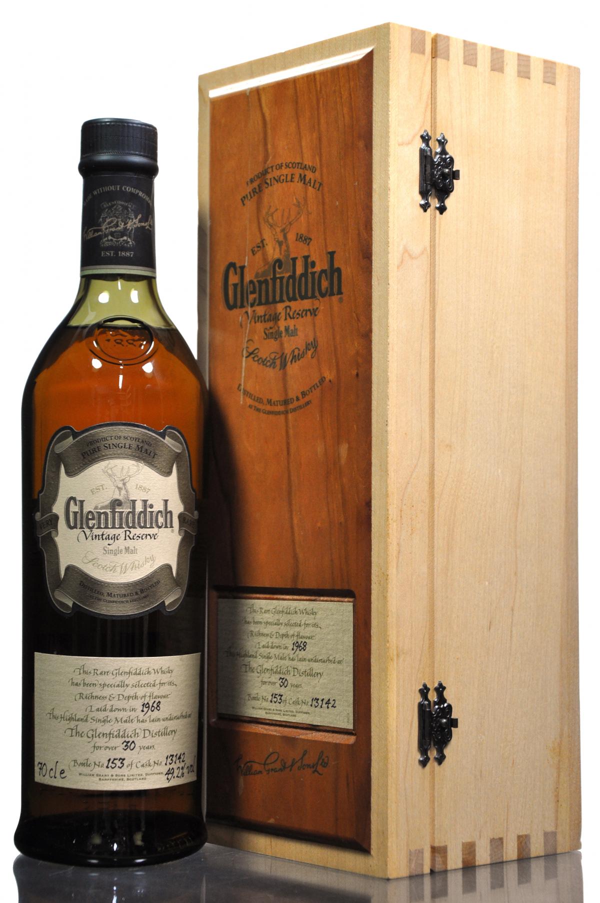 Glenfiddich 1968 - 30 Year Old - Vintage Reserve - Single Cask 13142