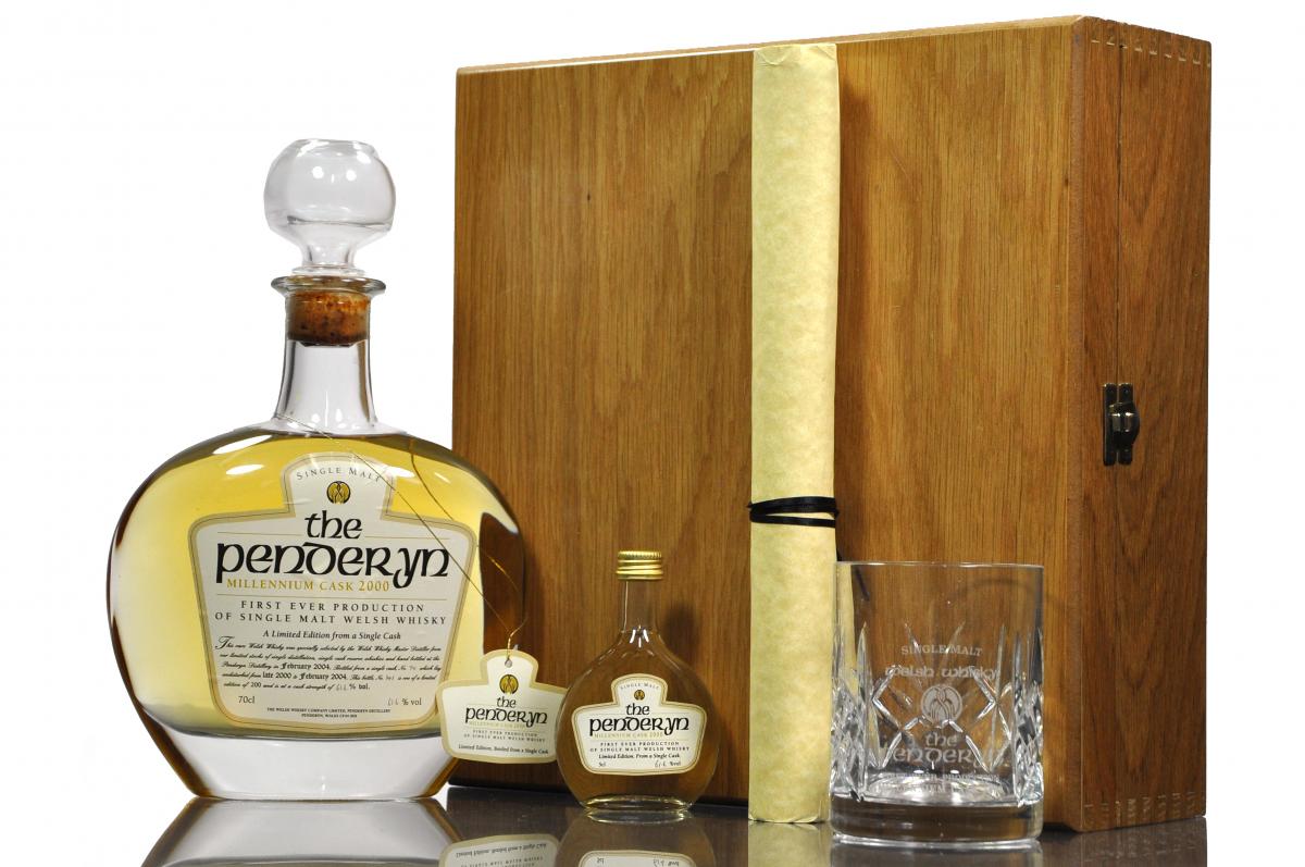 Penderyn Millennium Cask 2000 Presentation Set