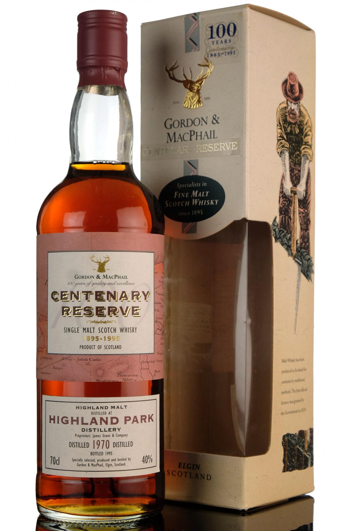 Highland Park 1970-1995 - Centenary Reserve - Gordon & MacPhail