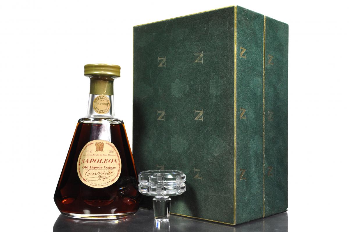 Courvoisier Napoleon Cognac - Baccarat Decanter 1980s