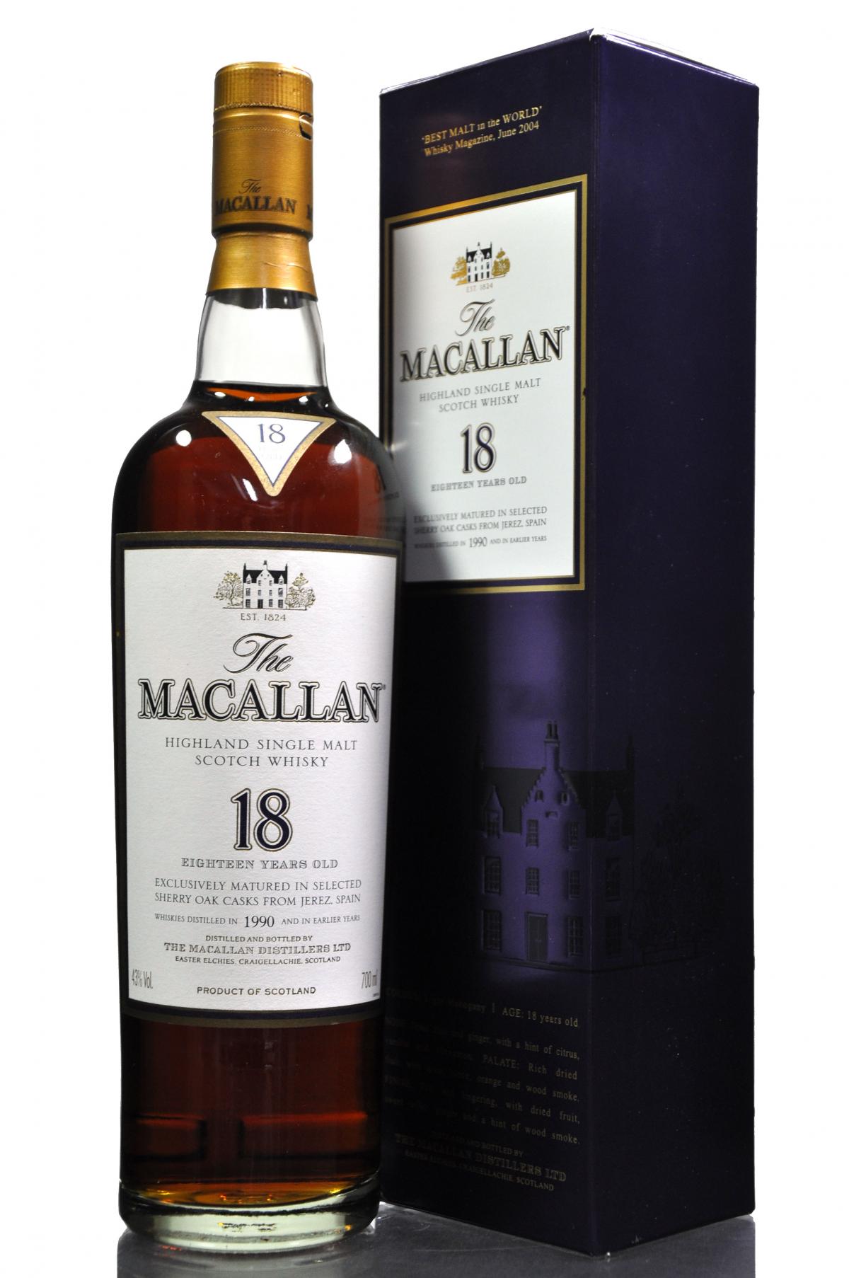 Macallan 1990 - 18 Year Old - Sherry Cask