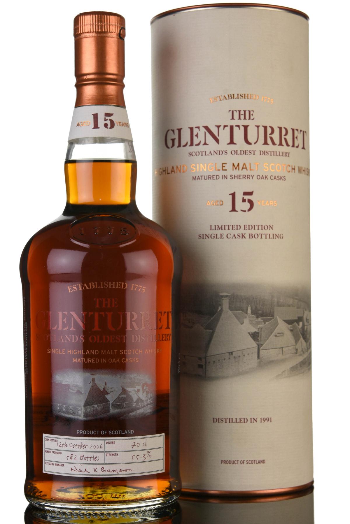 Glenturret 1991-2006 - 15 Year Old - Cask 638