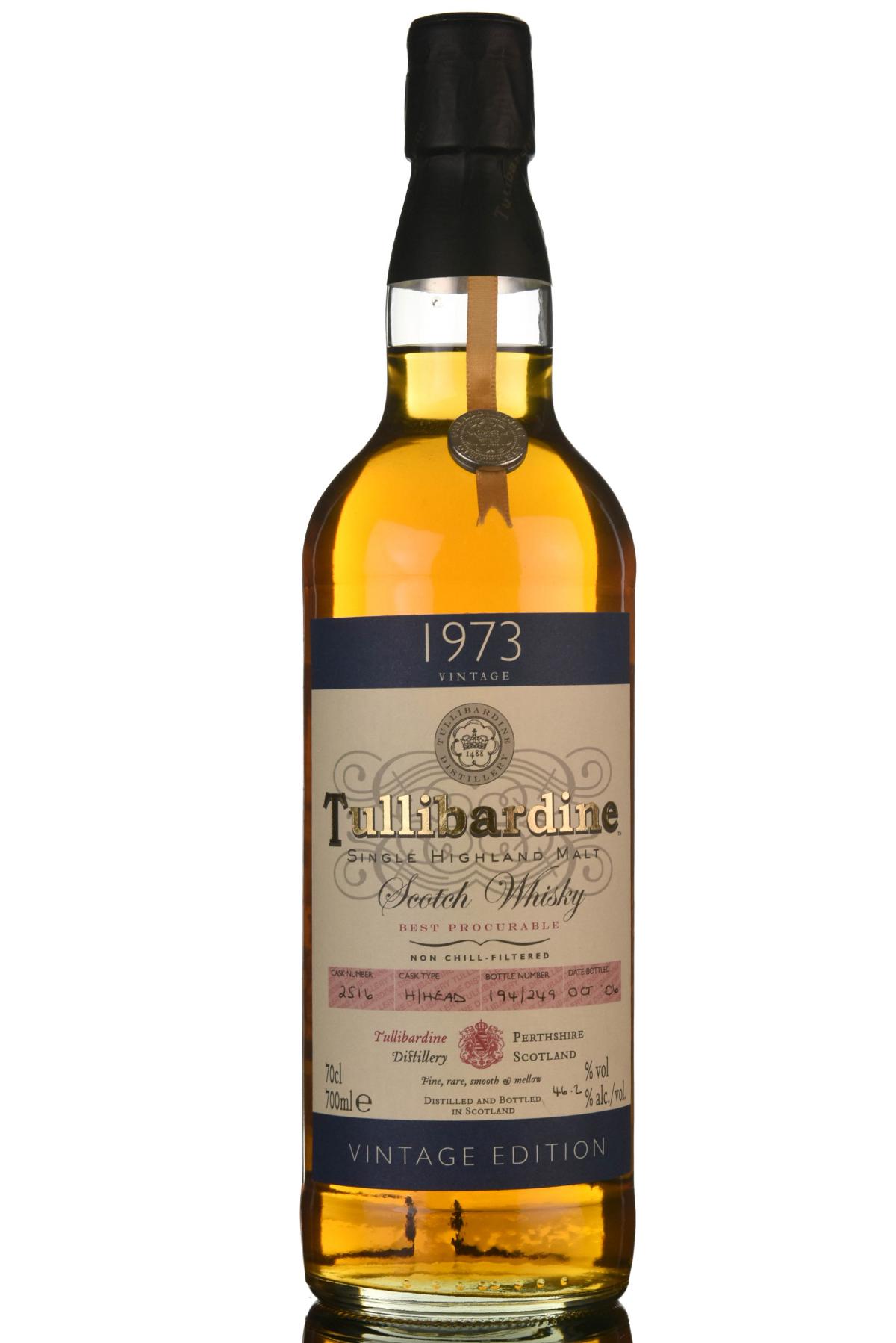 Tullibardine 1973 - 2006 Single Cask 2516