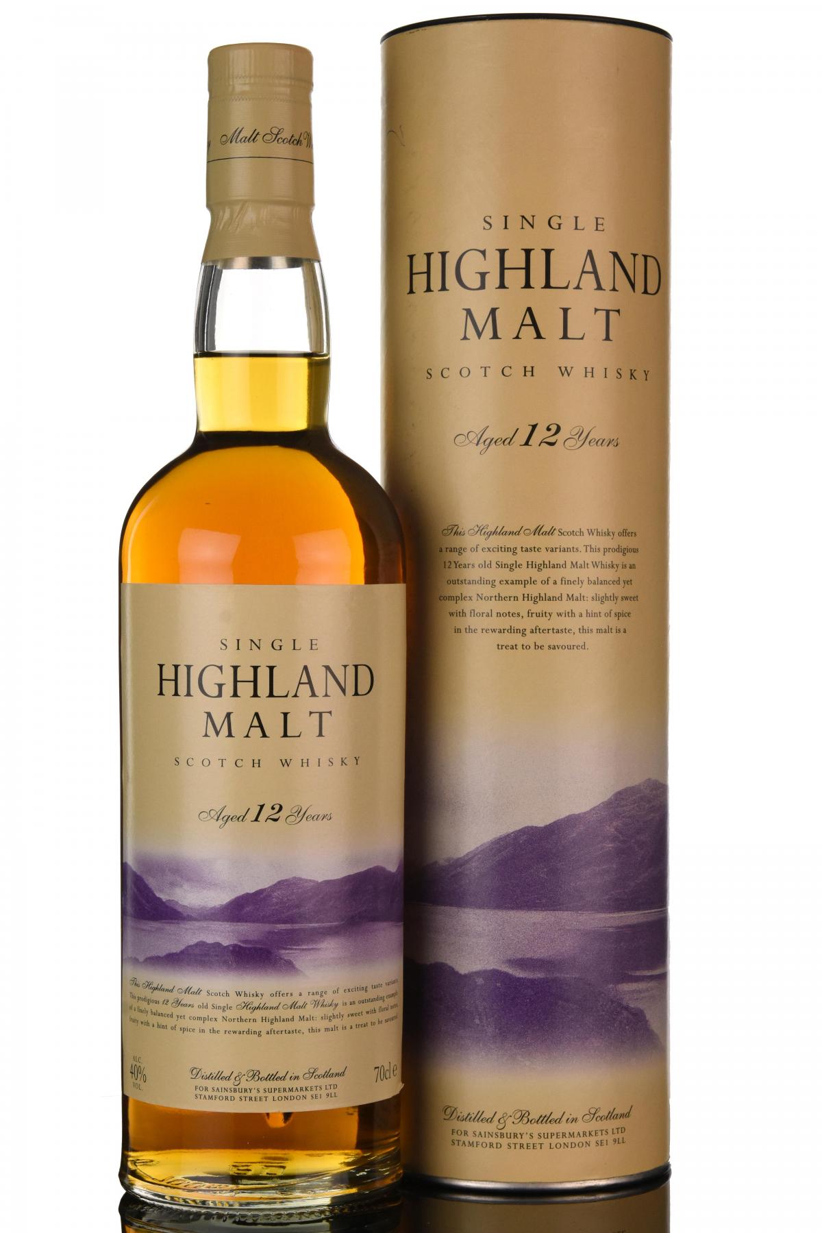Sainsburys 12 Year Old Highland Malt
