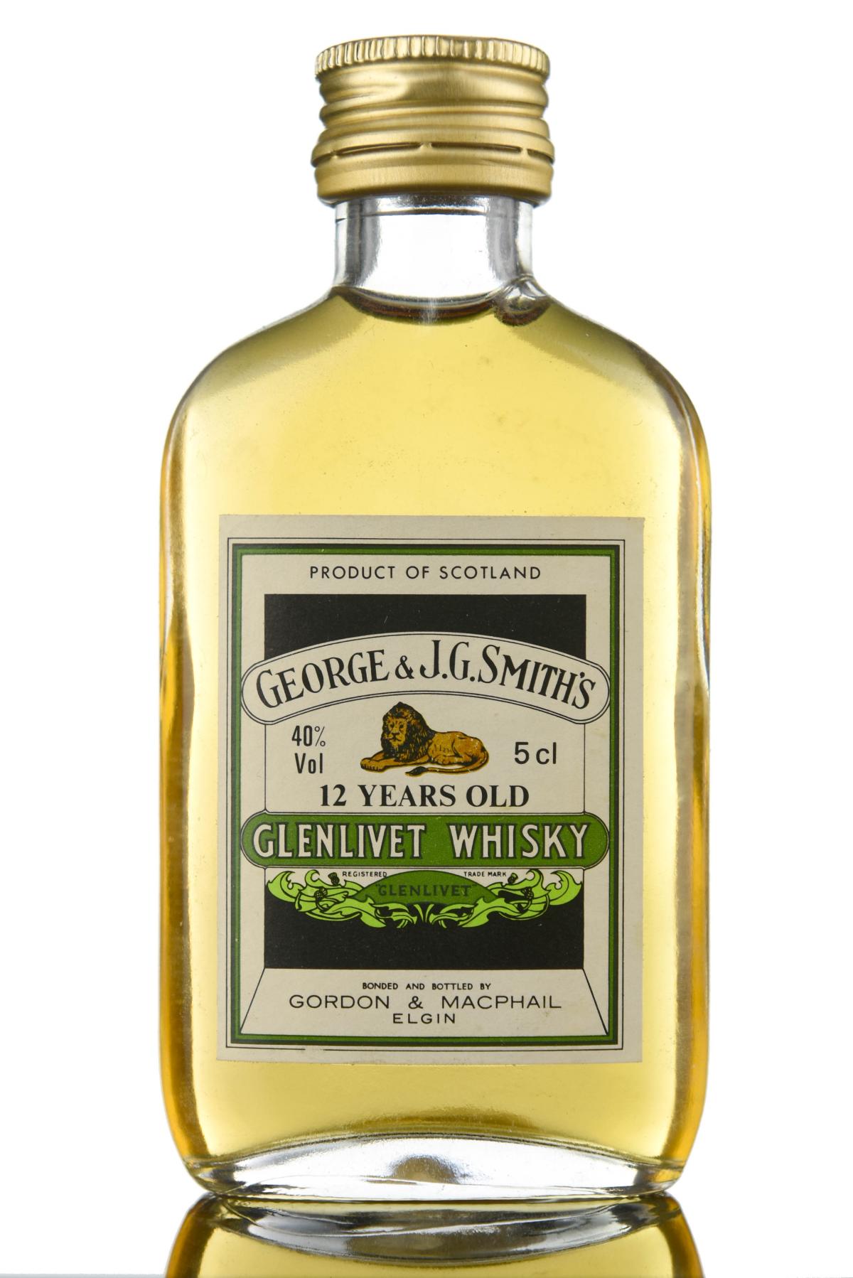 Glenlivet 12 Year Old Miniature - Gordon & MacPhail