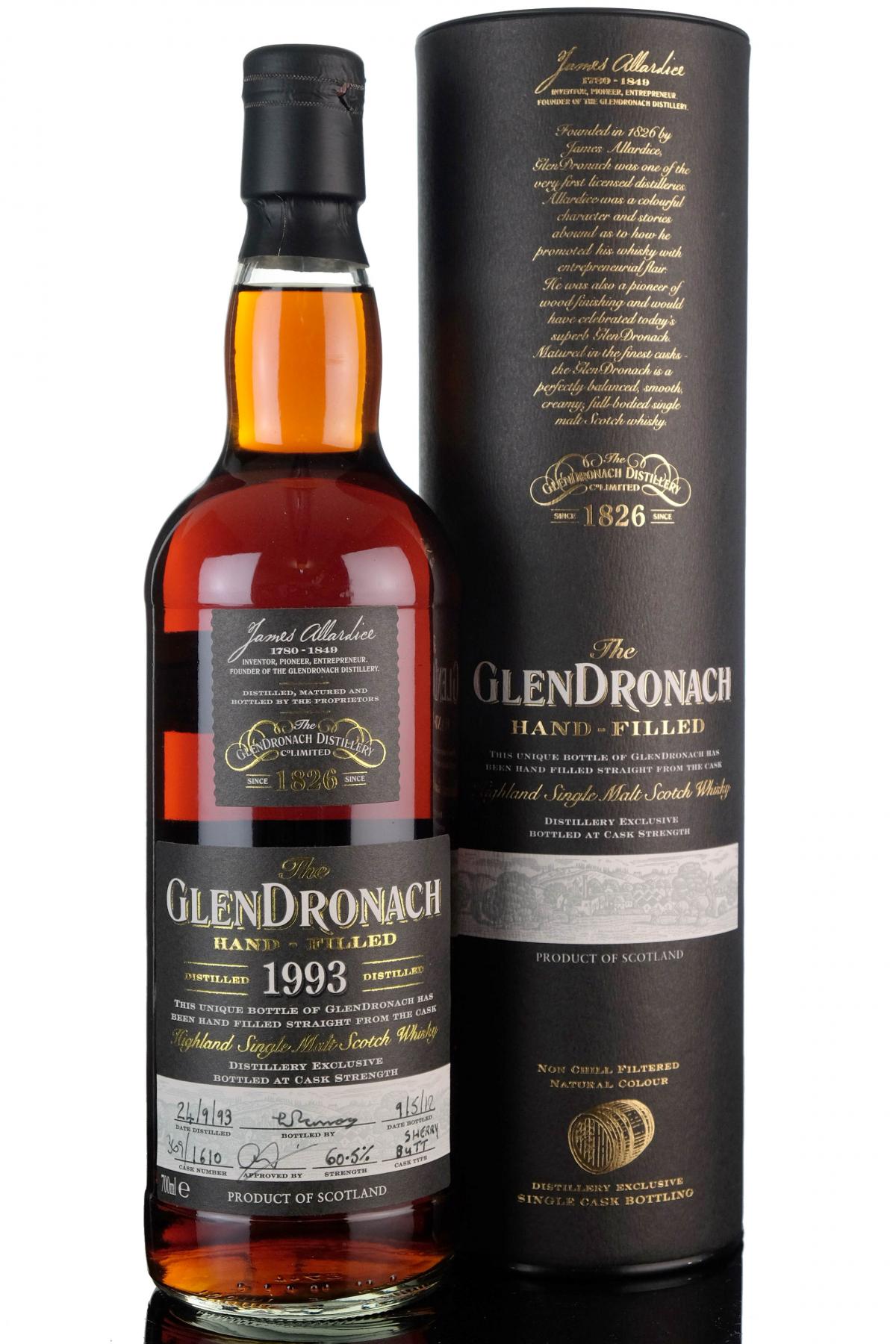 Glendronach 19932012  Hand Filled