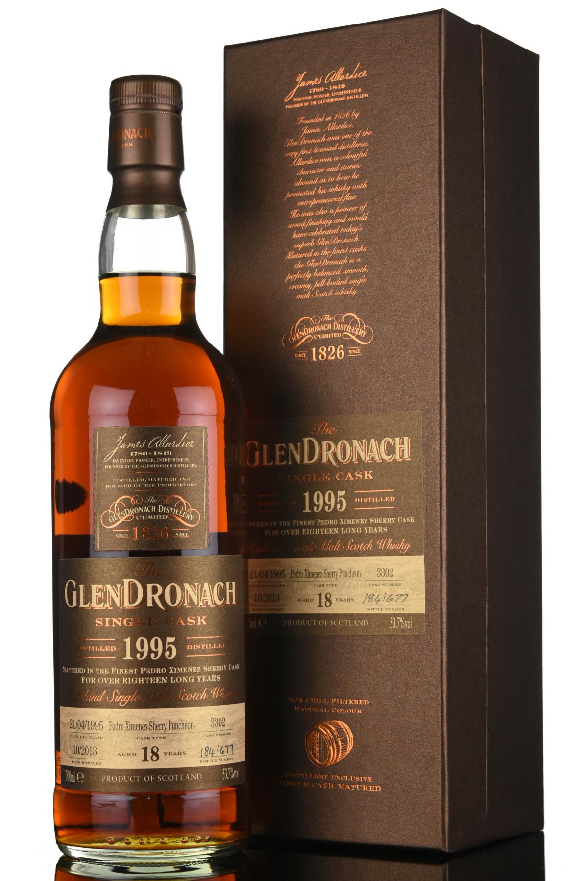 Glendronach 1995-2013 - 18 Year Old - Cask 3302