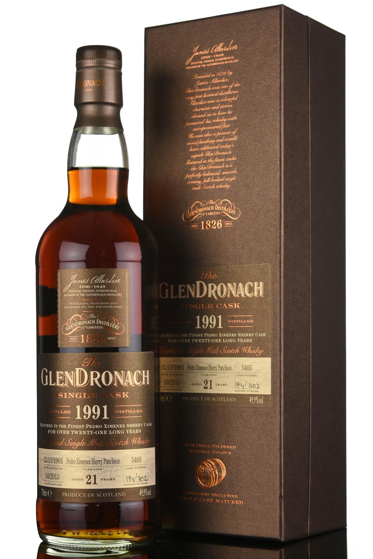 Glendronach 1991-2013 - 21 Year Old - Cask 5405