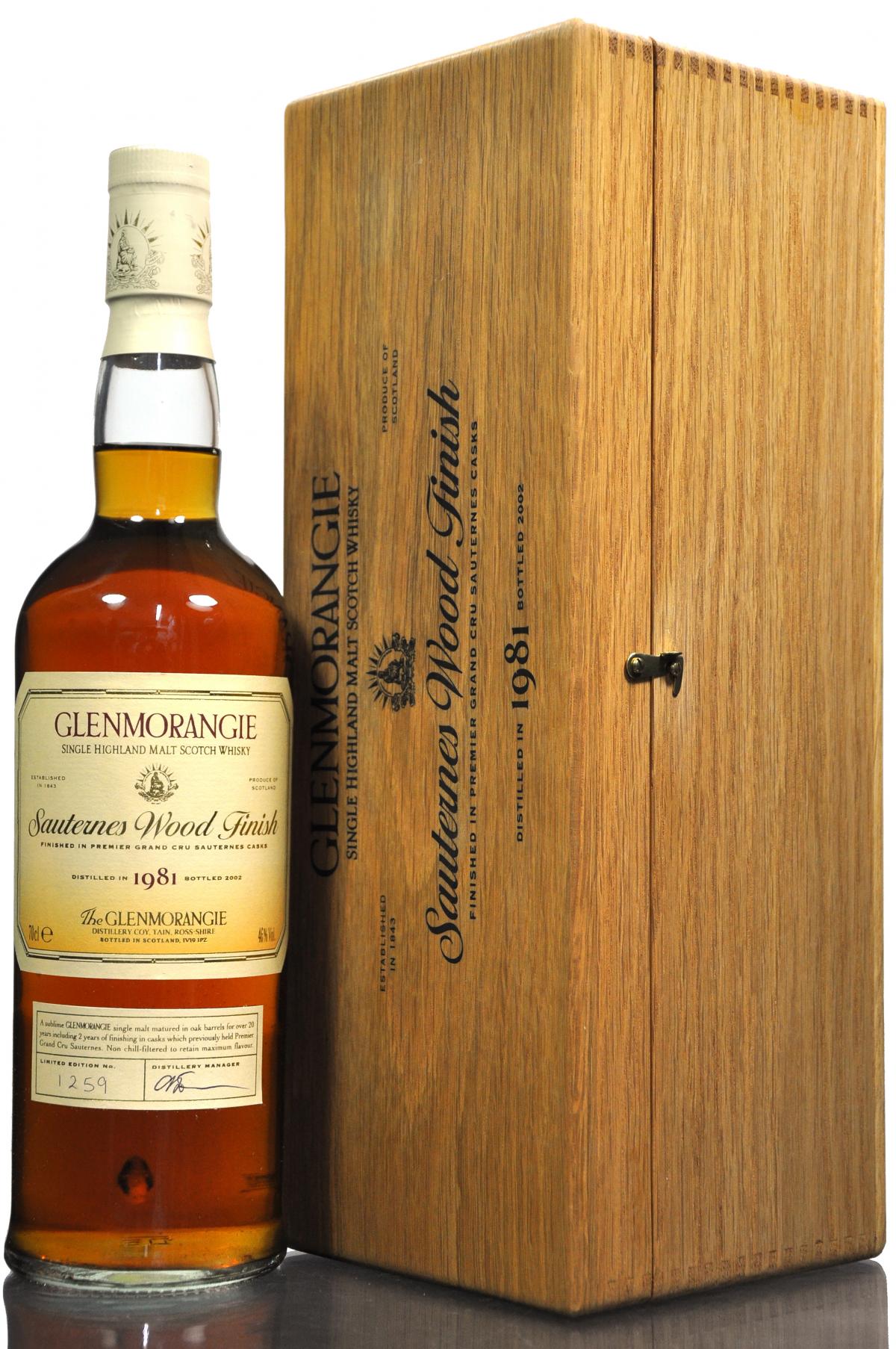 Glenmorangie 1981-2002 - Sauternes Wood Finish