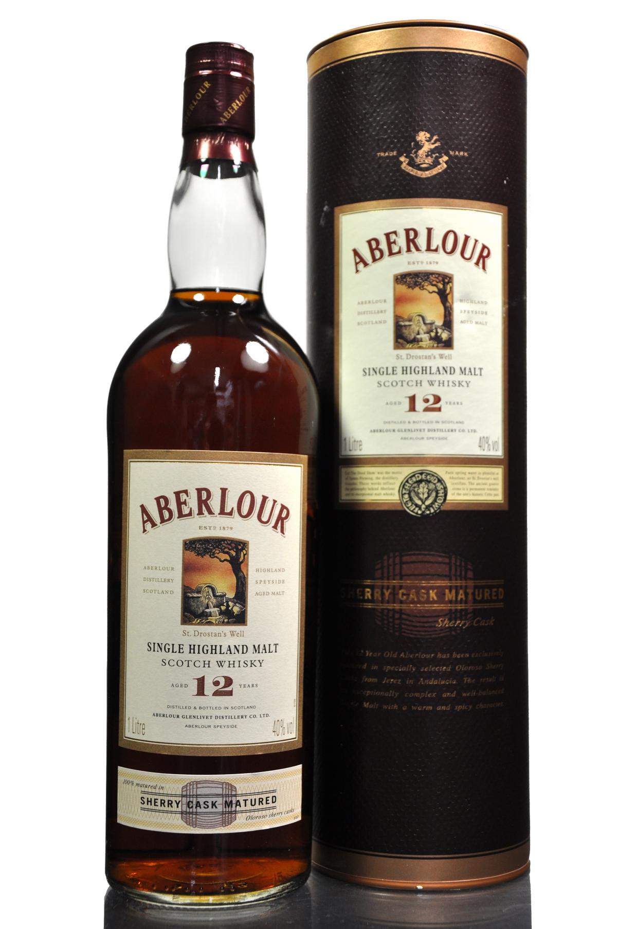 Aberlour 12 Year Old - Old Presentation - 1 Litre