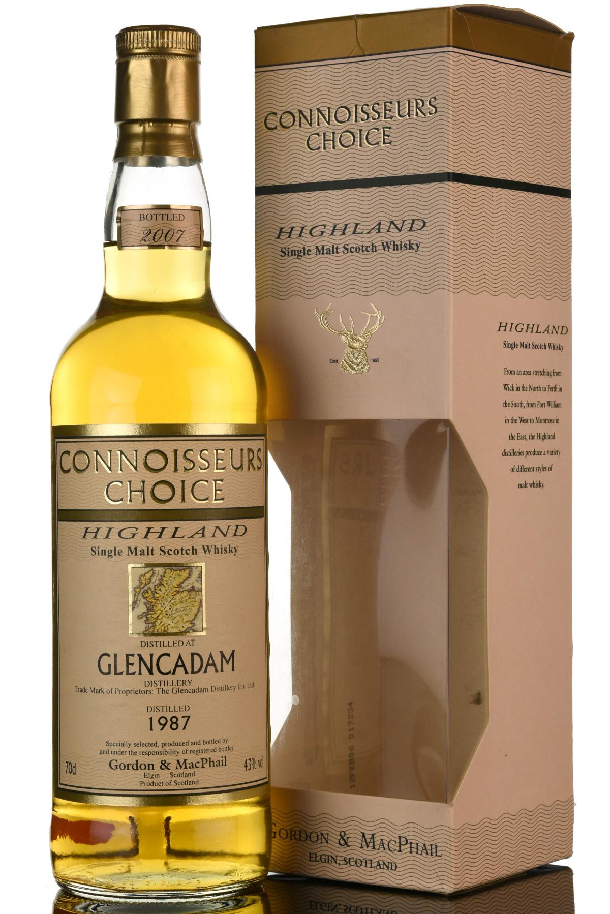 Glencadam 19872007  Connoisseurs Choice