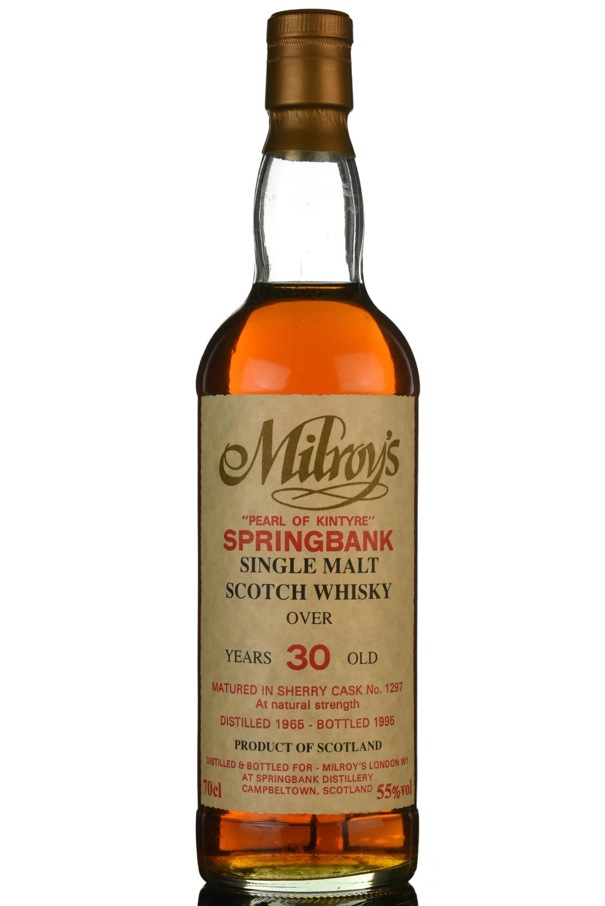 Springbank 1965 - 1995 30 Milroys