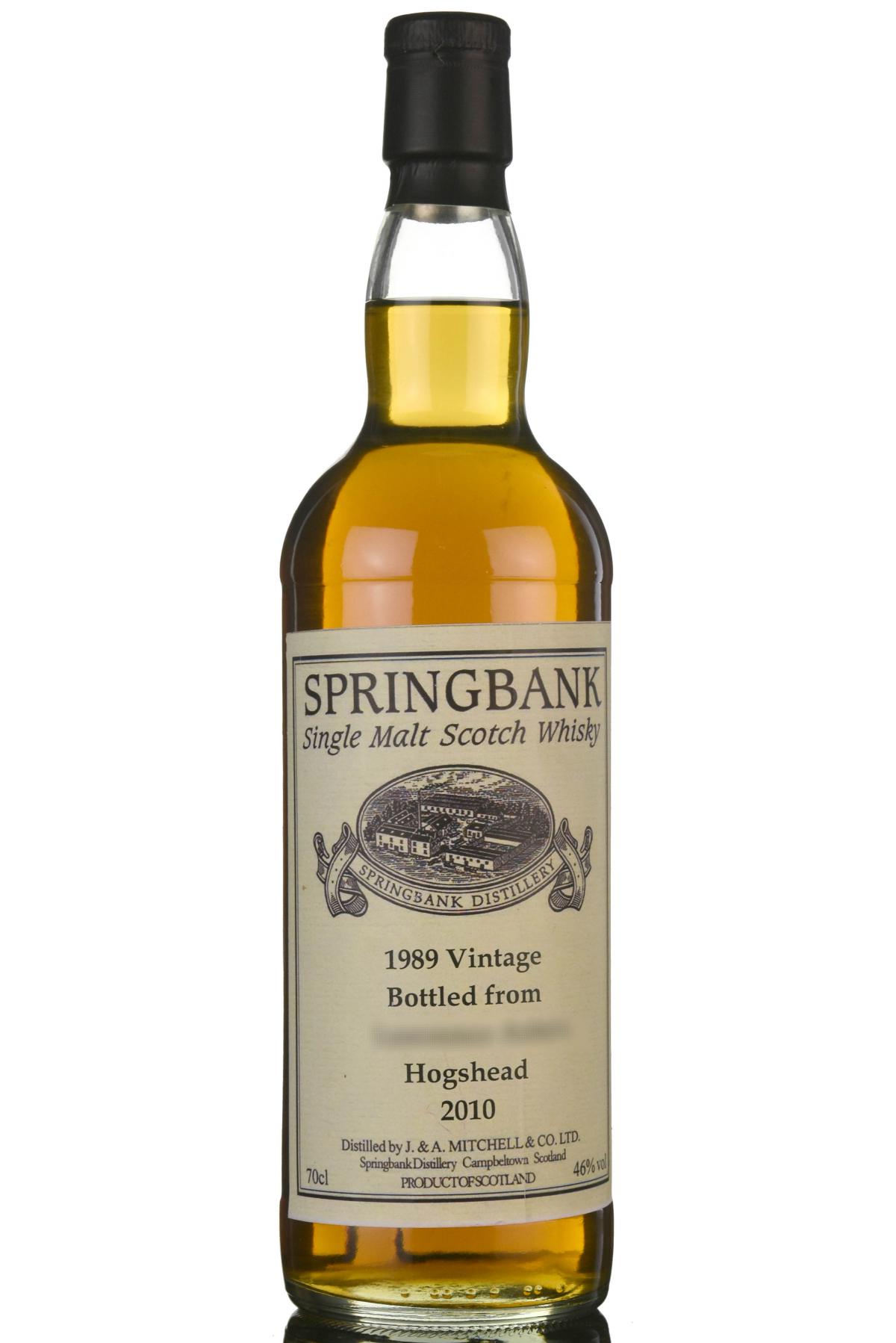 Springbank 1989 - 2010 Private Bottling