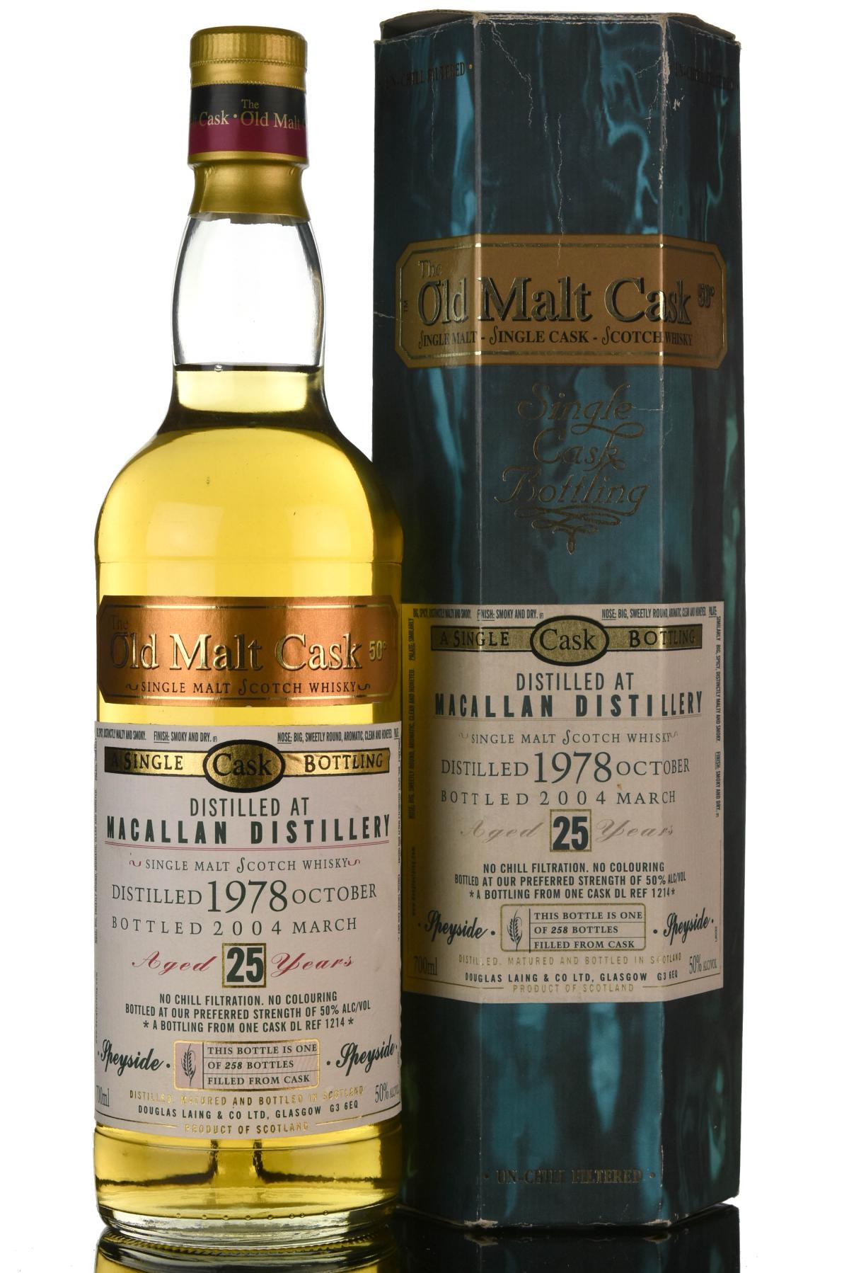 Macallan 19782004 25 Year Old Douglas Laing Old Malt Cask