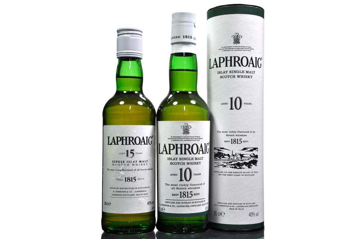 Laphroaig 10 & 15 Year Old - 35cl