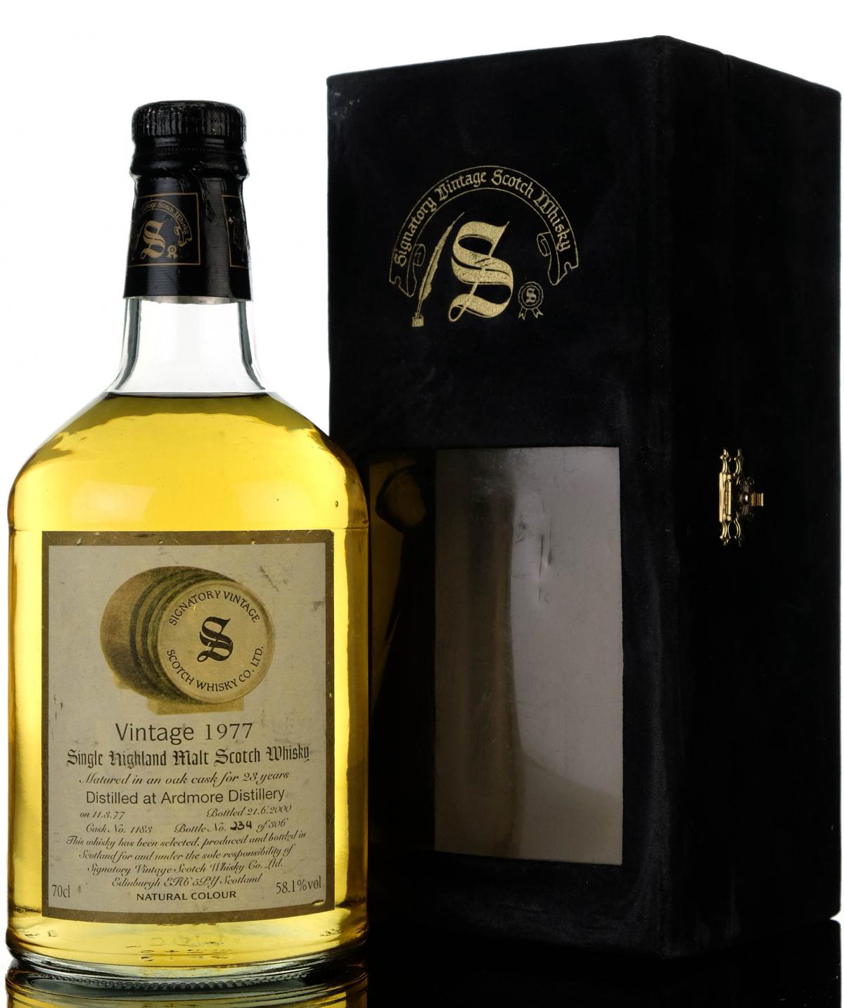 Ardmore 1977 - 2000 23 Signatory Vintage
