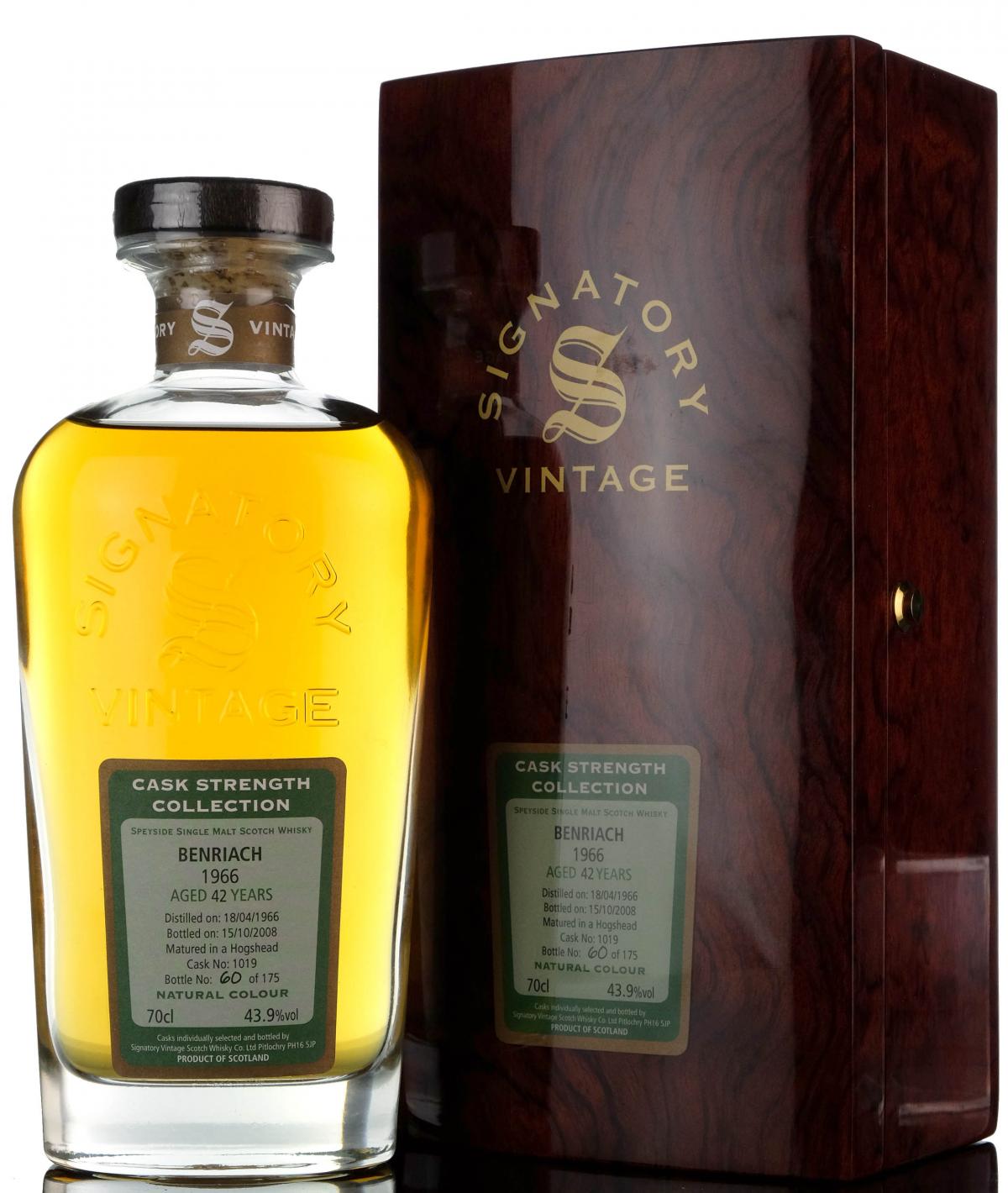Benriach 1966 - 2008 42 Signatory Vintage